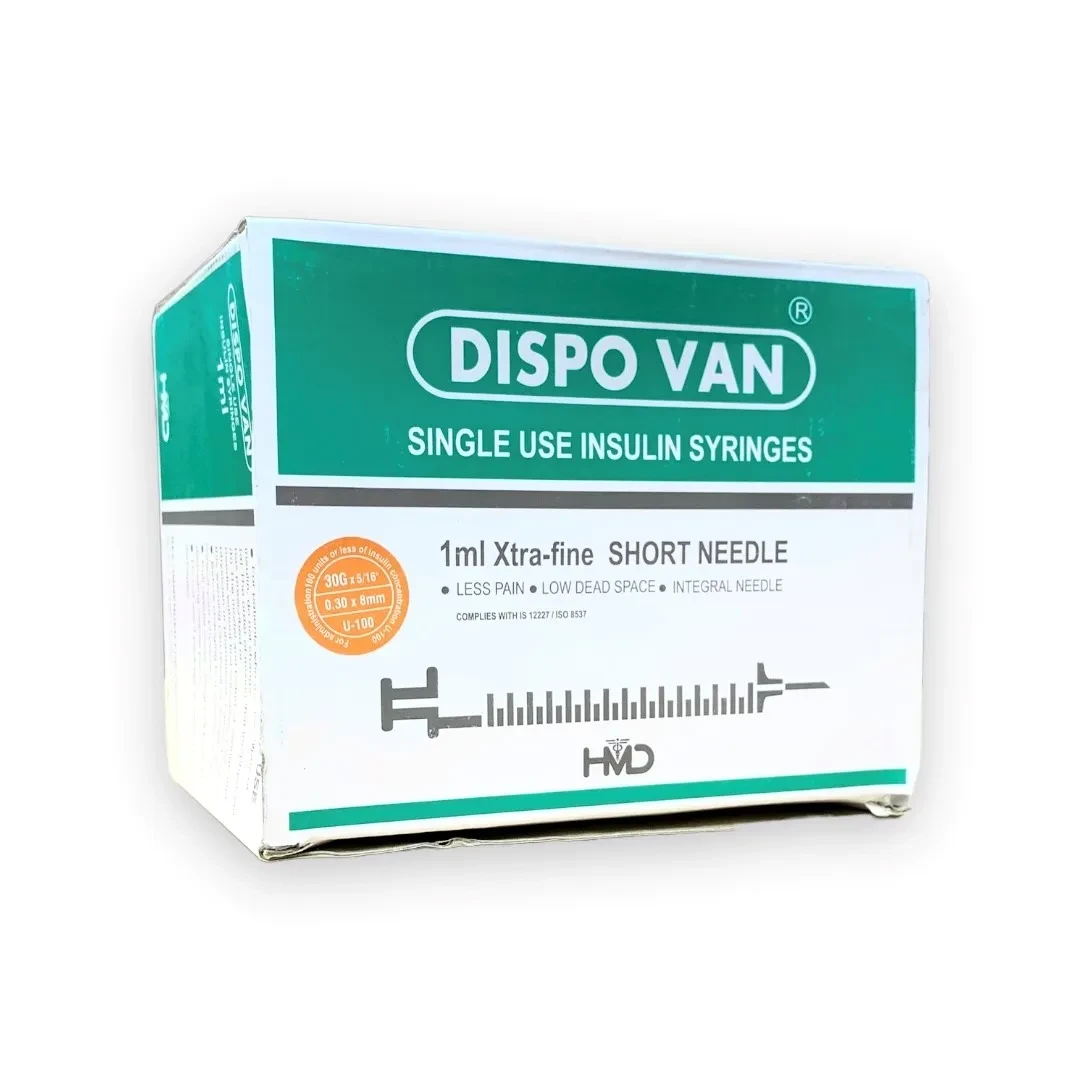 Dispovan Insulin Syringe 1ml 30G - U100