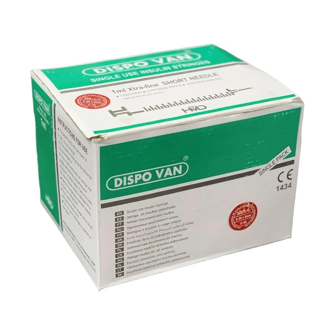 Dispovan Insulin Syringe 1ml 30G - U40