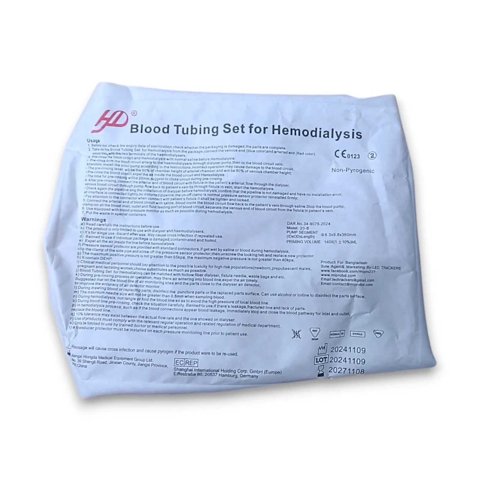 HD Blood Tubing Set for Hemodialysis
