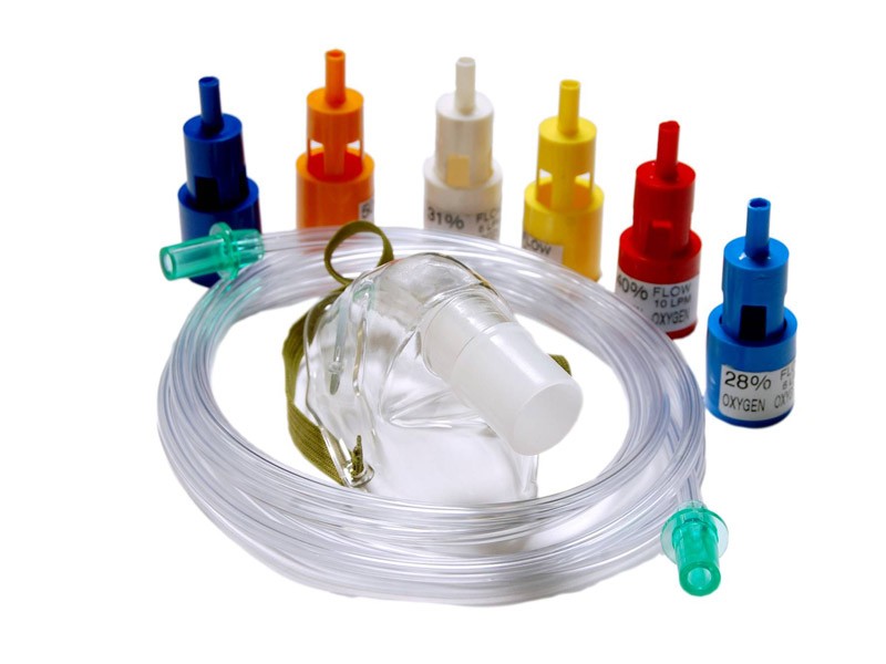 Oxygen Venturi Mask Disposable - Adult, Child, Infant