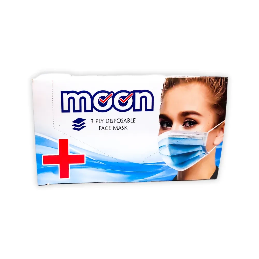 Moon 3 PLY DISPOSABLE Face Mask 50 PCS