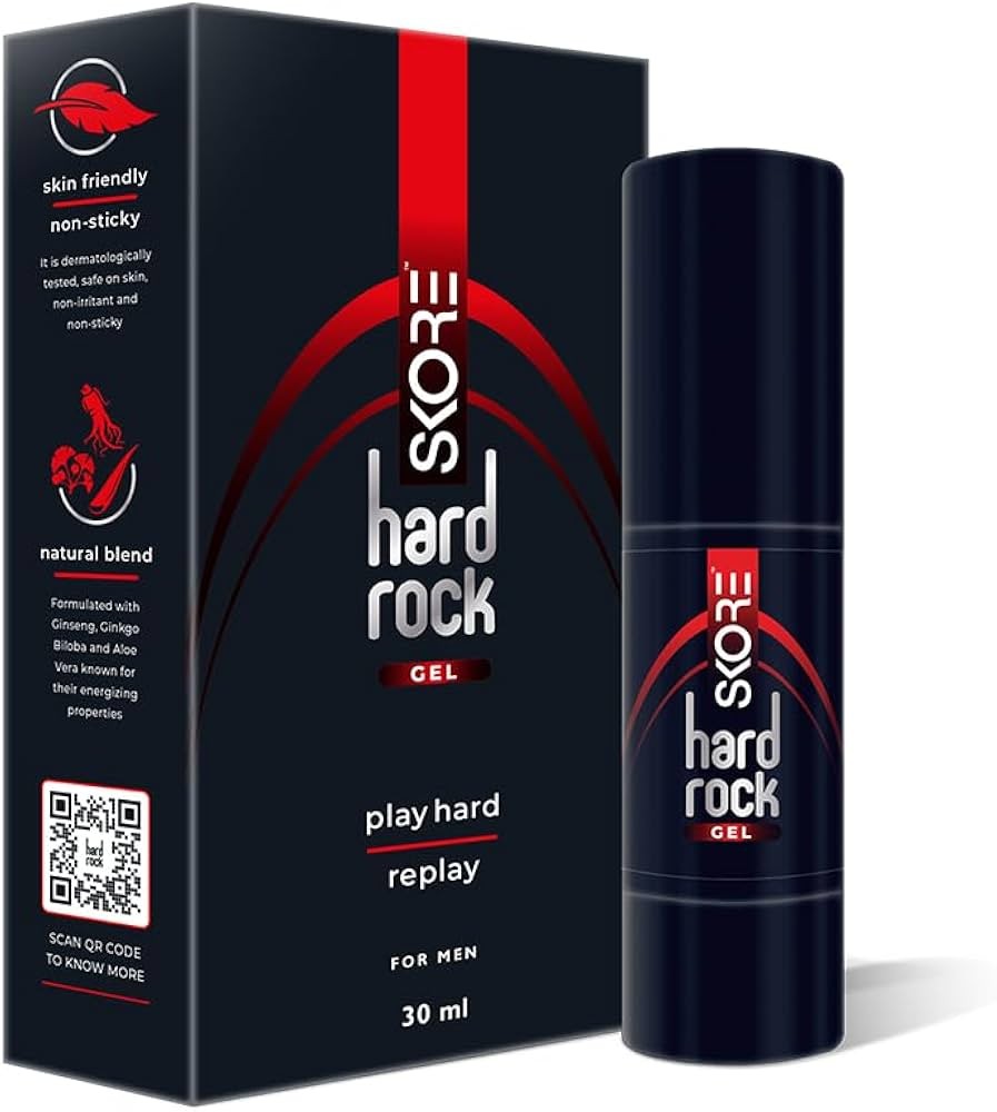 Skore Hardrock Gel Play Hard Penis Stronger Gel Natural Blend for Men - 30ml