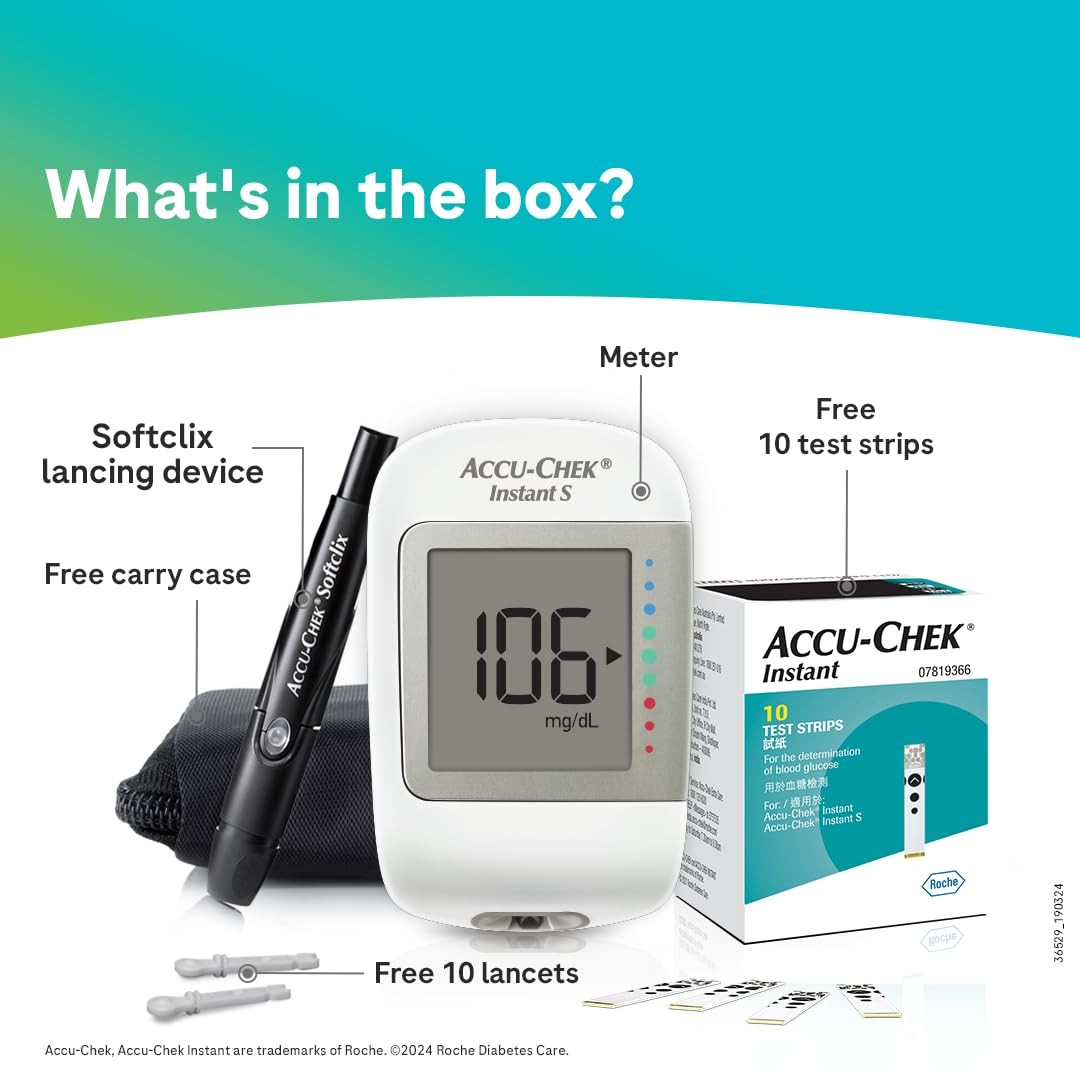 Accu-Chek Instant Blood Glucose Meter (Bluetooth)