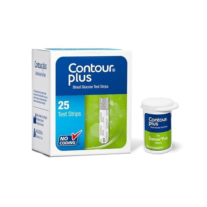 Contour Plus Blood Glucose Strip 25's Box