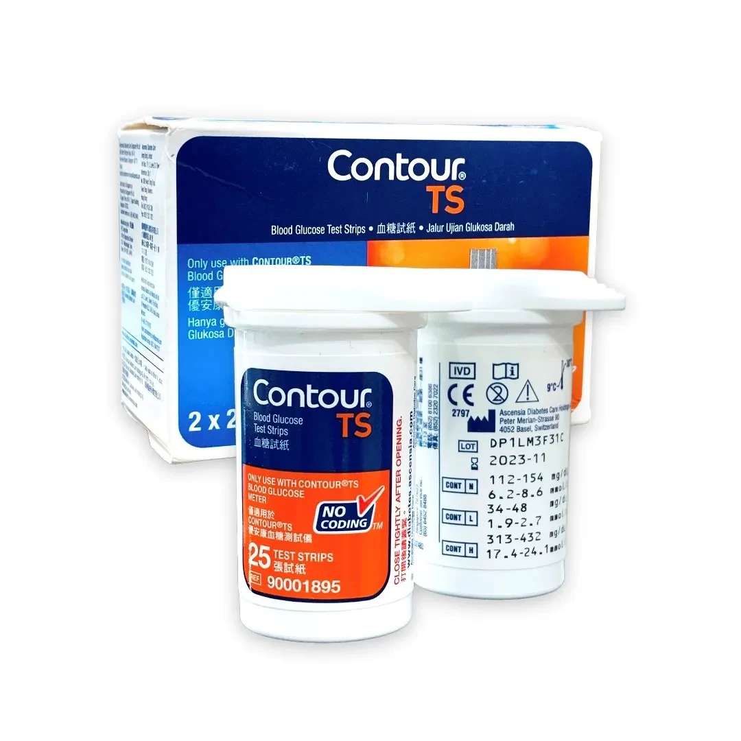 Contour TS Blood Glucose Strip 25's Box