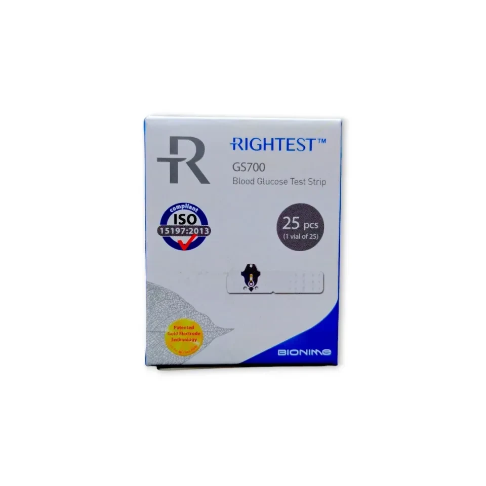 Bionime Rightest GS700 Blood Glucose Test Strip - 25 Strips