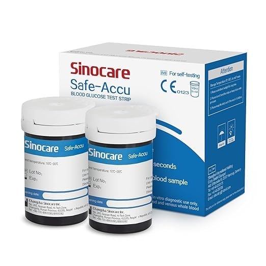 Sinocare Safe-Accu Test Strip 25's Pack