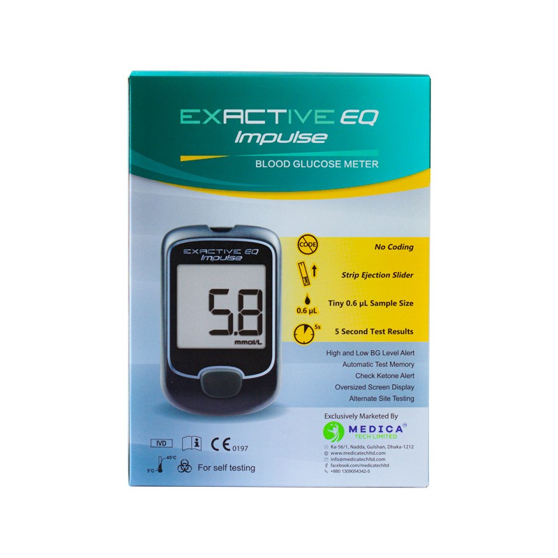 Exactive EQ Impulse Blood Glucose Meter (Medica)