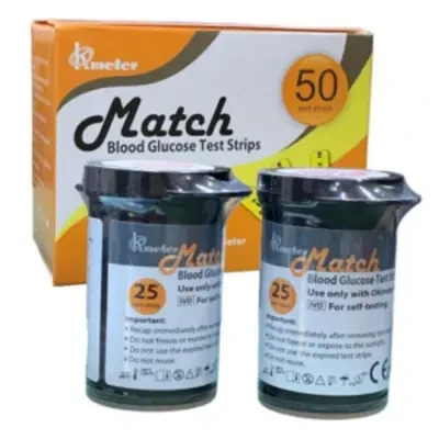Okmeter Match Blood Glucose Test Strips