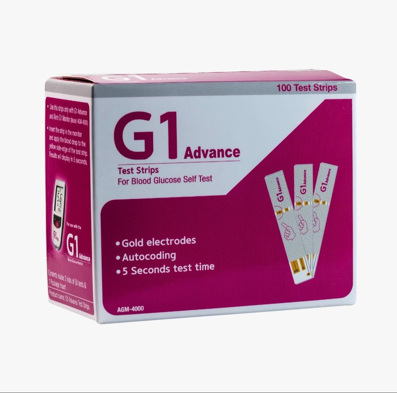 G1 Advance Blood Glucose Strip 50's