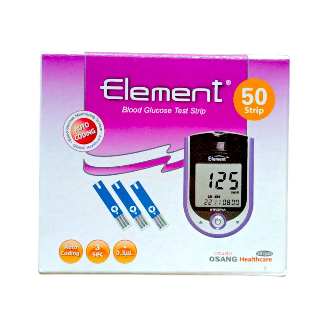 Element Blood Glucose Test Strips- 50 Test
