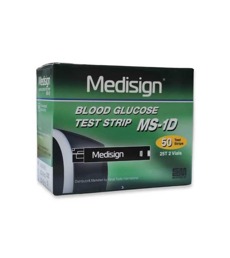 Medisign MS-1D Blood Glucose Test Strip MM200 - 50 pcs