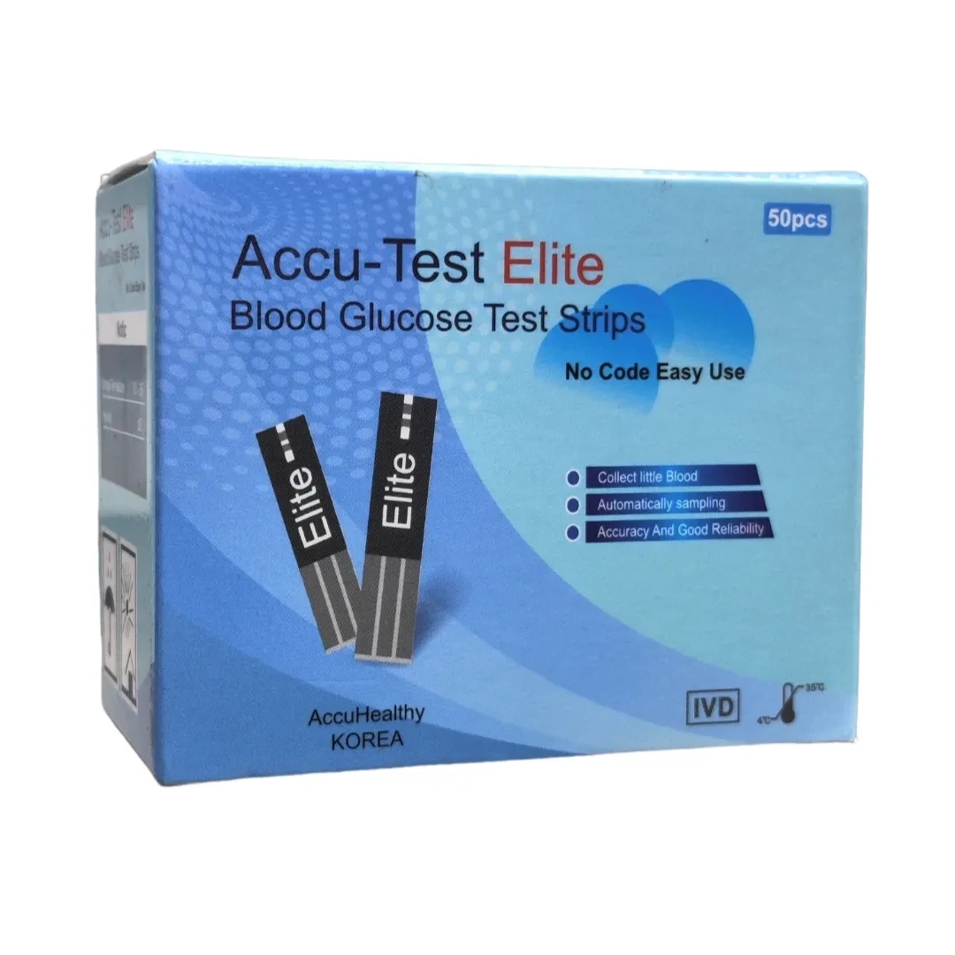 Accu Test Elite Blood Glucose Strip 25's Pack
