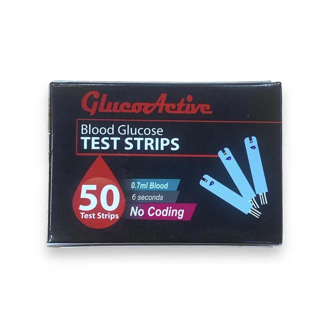 GlucoActive Blood Glucose Test Strips 50 Strips