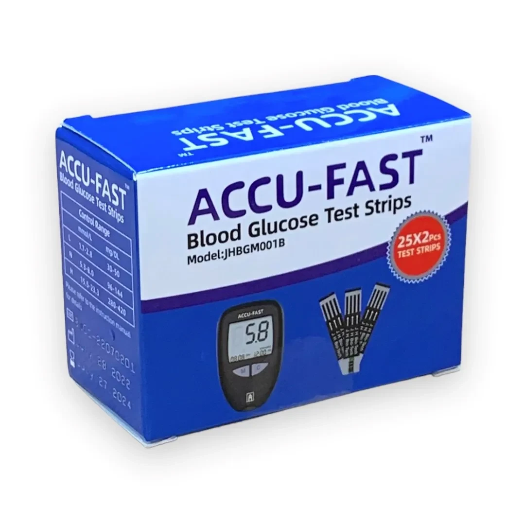 Accu-Fast Blood Glucose Test Strips 50/Pc