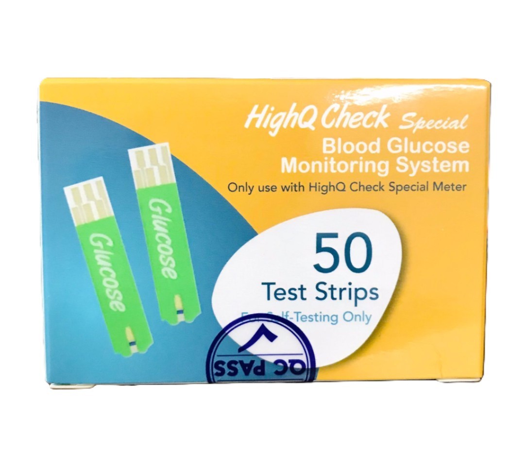 HighQ Check Special Blood Glucose Test Strips - 50 pcs