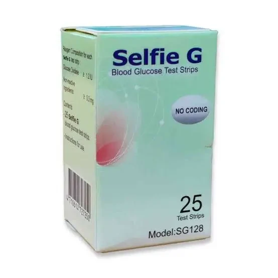Selfie G Blood Glucose Test Strip – 25 Pcs