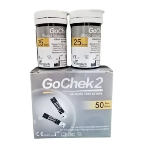 GoChek2 Blood Glucose Test Strip - 50 Pcs