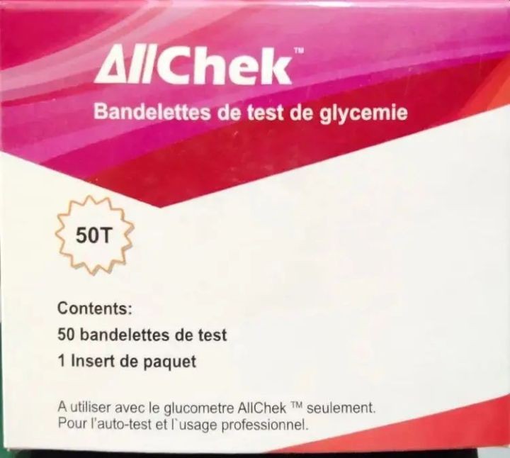 AllChek Blood Glucose Test Strips 50/Pcs