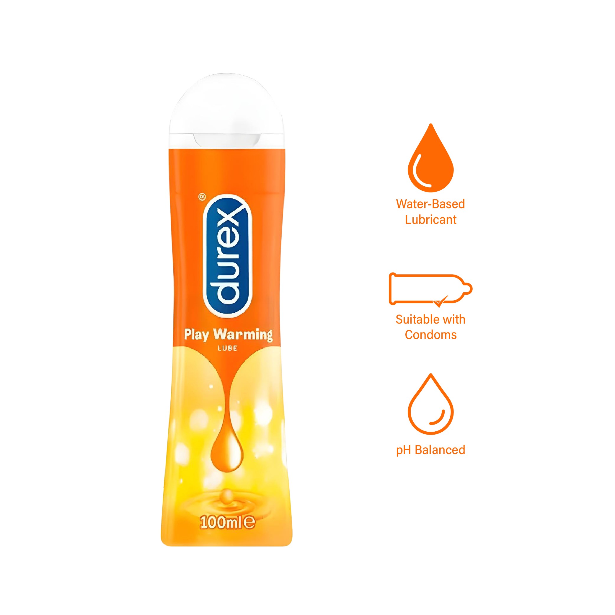 Durex Play Warming Lubricant Water based Lube Gel 100ml