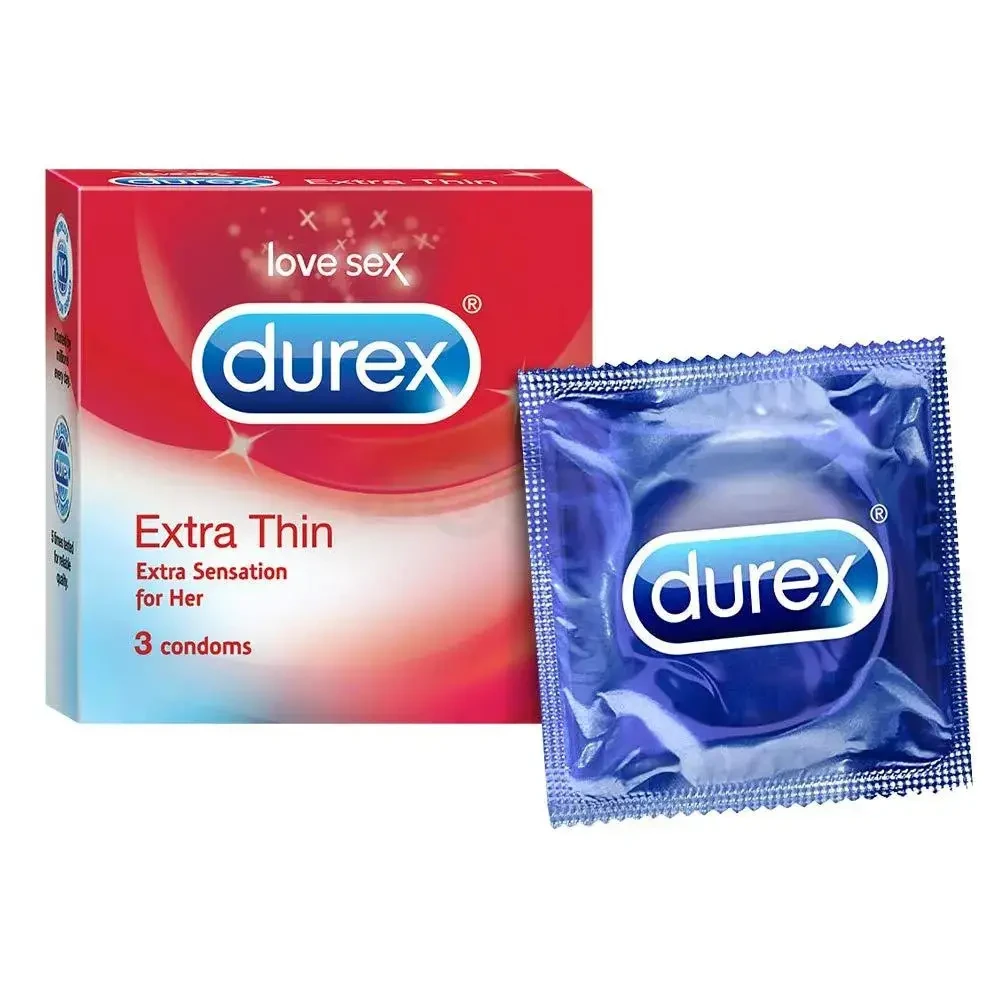 Durex Extra Thin Condom For Men - 3Pcs Pack