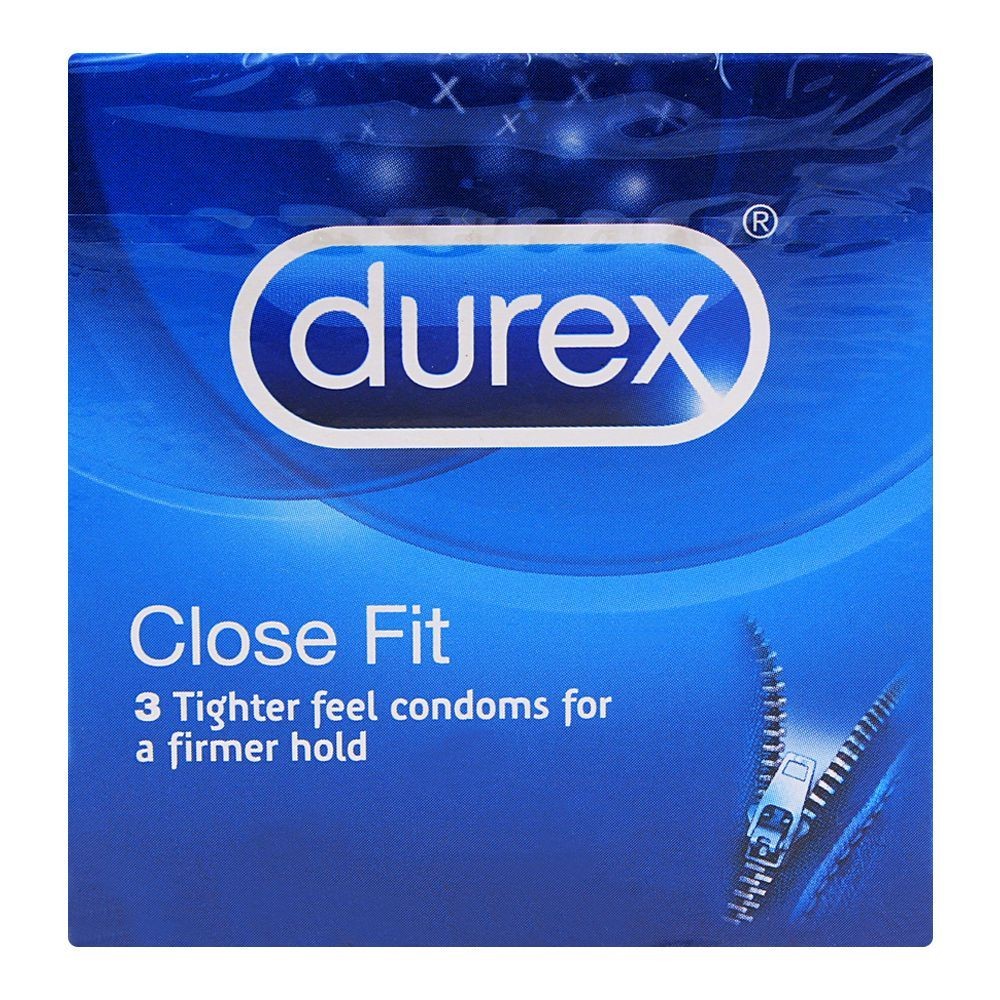 Durex Close Fit Invisible 49mm Small Better Fit Ultra Thin Condom - 3Pcs Pack