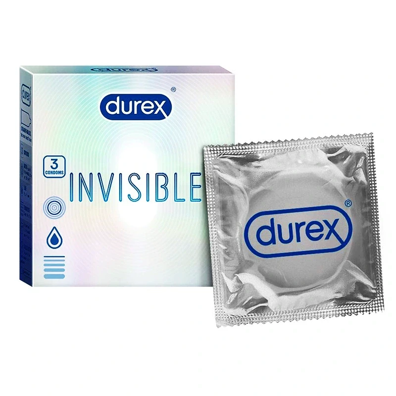 Durex Invisible Super Ultra Thin Condom - 3Pcs Pack(Thailand)