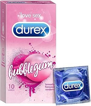 Durex Extra Thin Bubblegum Flavoured Condom - 12Pcs Pack
