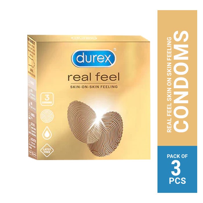 Durex Real Feel Skin on Skin Feeling Condom - 3Pcs Pack(Thailand)