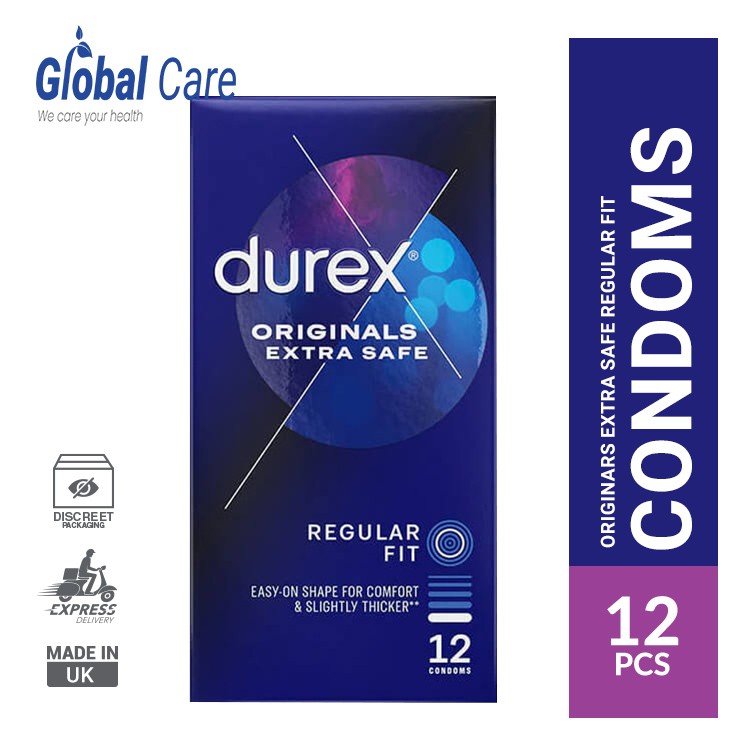 Durex Original Extra Safe Regular Fit Condom - 12Pcs Pack(UK)