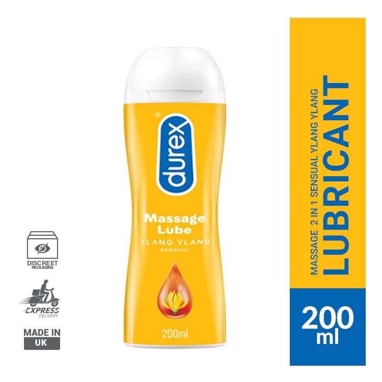Durex Play 2in1 Sensual Massage and Lubricant Gel for Men & Women - 200ml (UK)
